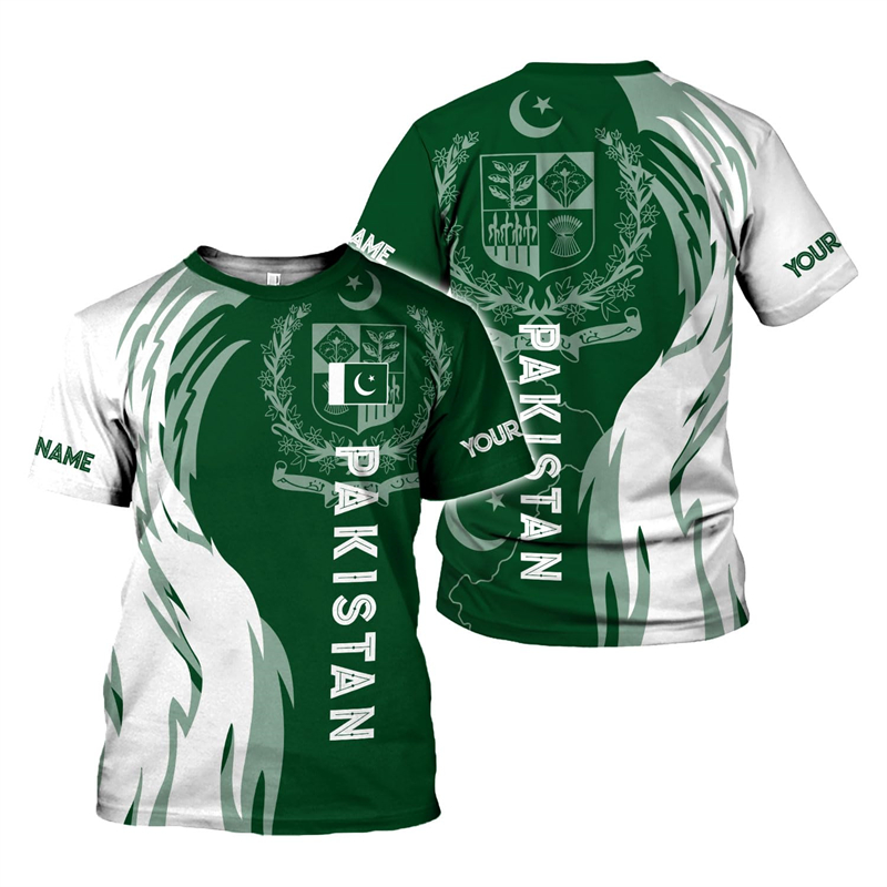 Summer Clothing Pakistan - Camisetas con estampado 3D de bandera