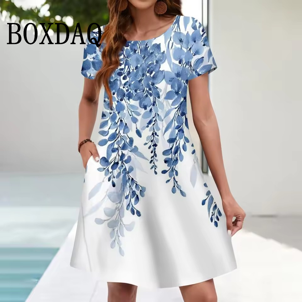 Summer Upf Clothing - Vestido veraniego informal para mujer, vestido