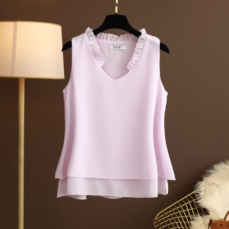 Halter Neck Top - Blusa Túnica de Gasa Halter Tallas