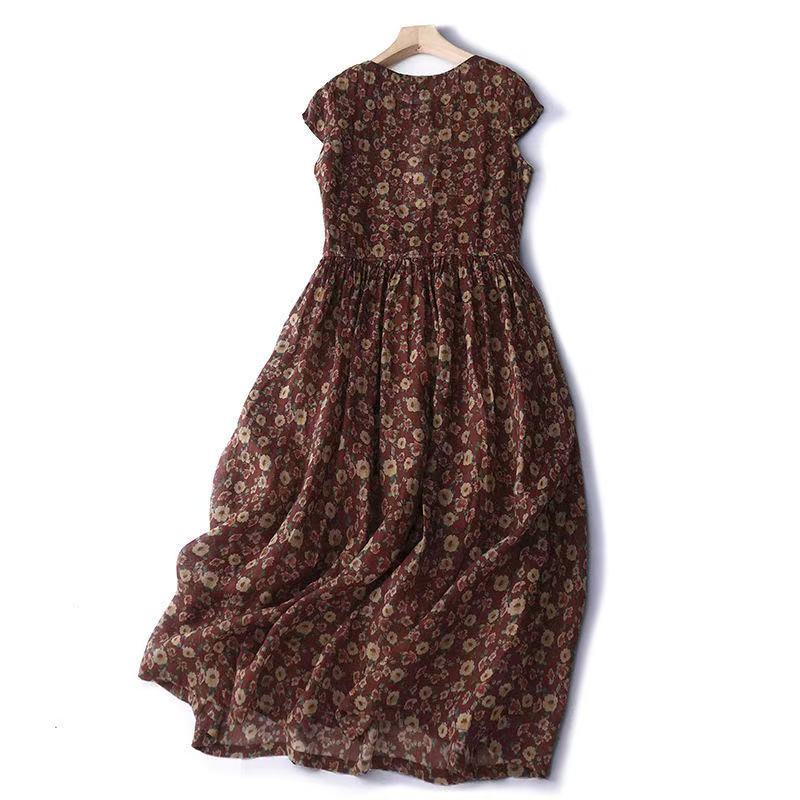 Sundress Midi Floral - Vestido Midi de hada con cordón