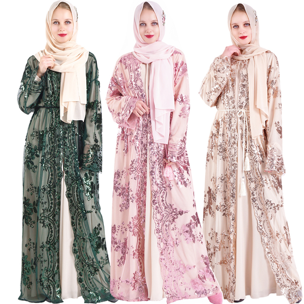 Summer Clothing Pakistan - Nueva ropa islámica de poliéster Abaya