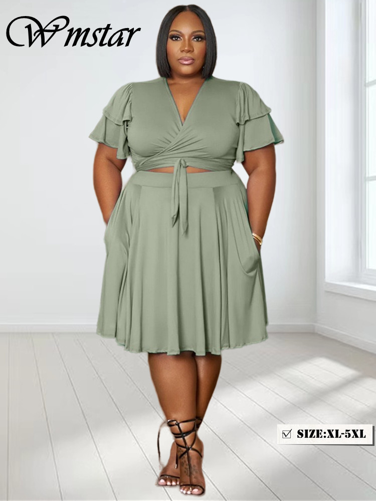 Summer Clothing Capsule - Wmstar-Conjunto de dos piezas para mujer,