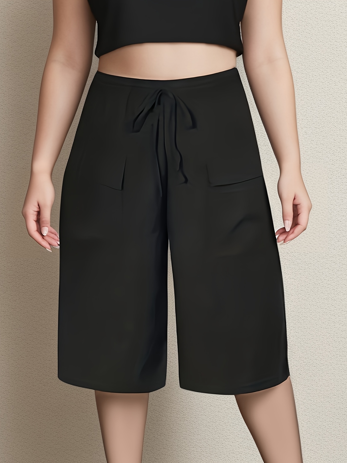 Pantalones cortos informales d - Summer Clothing For Plus Size Women reseña y precio