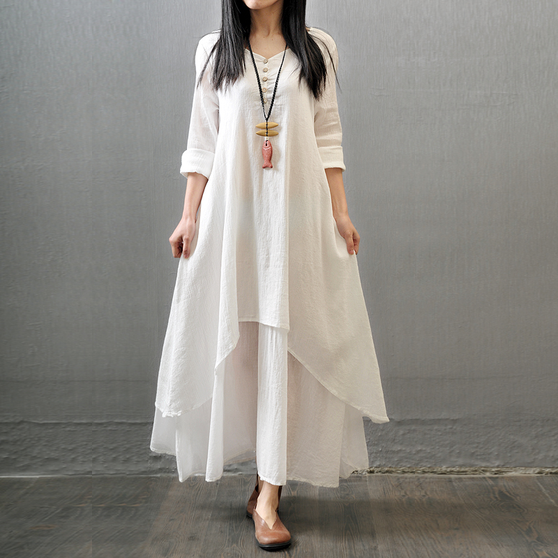 Vestido largo de manga larga p - Summer Clothing Pakistan reseña y precio