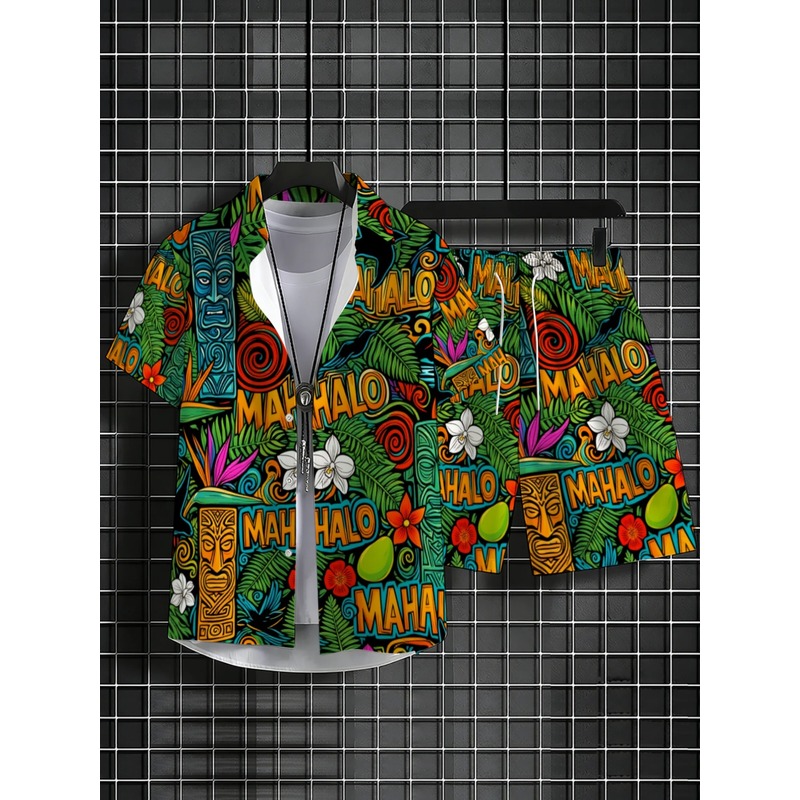 Conjunto de Camisa y Pantalone - Beach Shirt Hawaiian reseña y precio