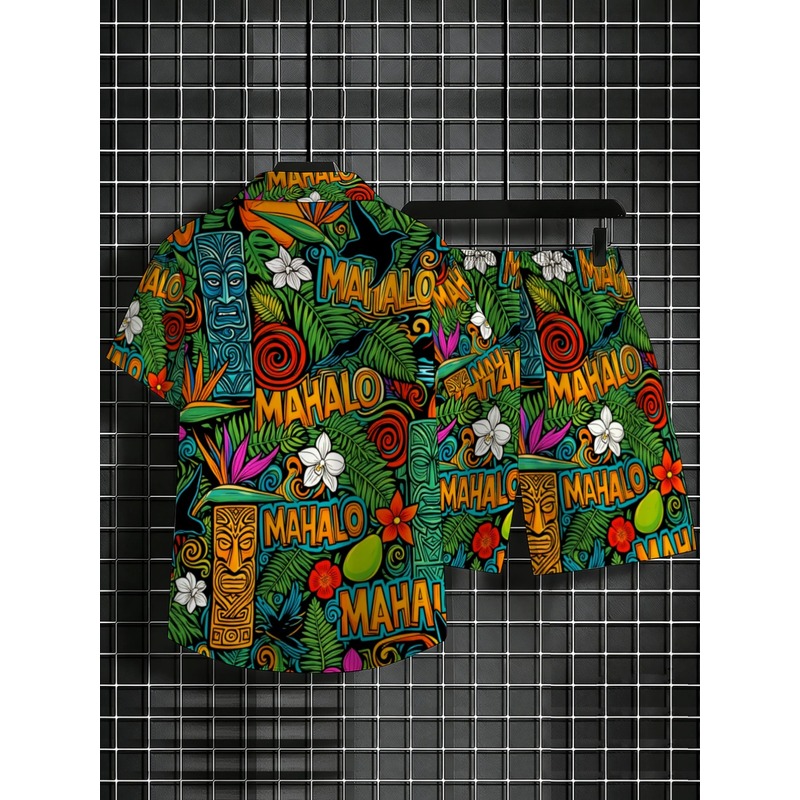 Conjunto de Camisa y Pantalone - Beach Shirt Hawaiian reseña y precio