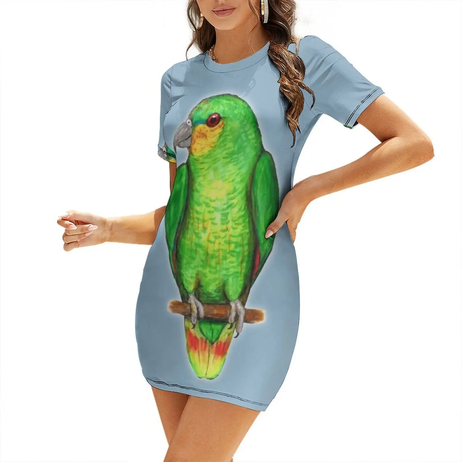 Vestido de manga corta con est - Summer Clothing Amazon reseña y precio