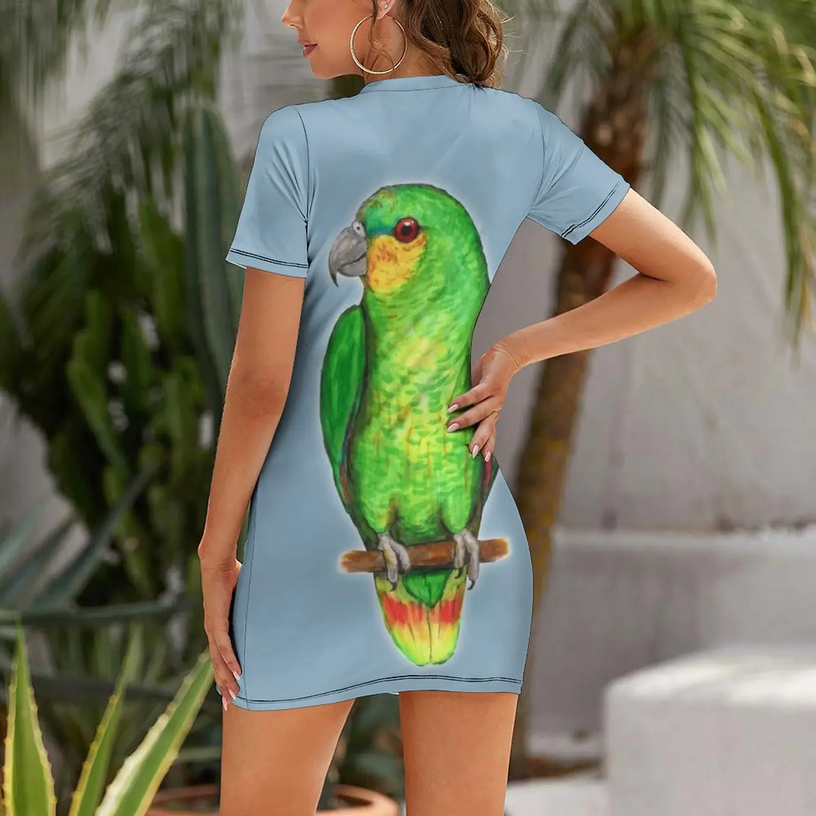 Vestido de manga corta con est - Summer Clothing Amazon reseña y precio