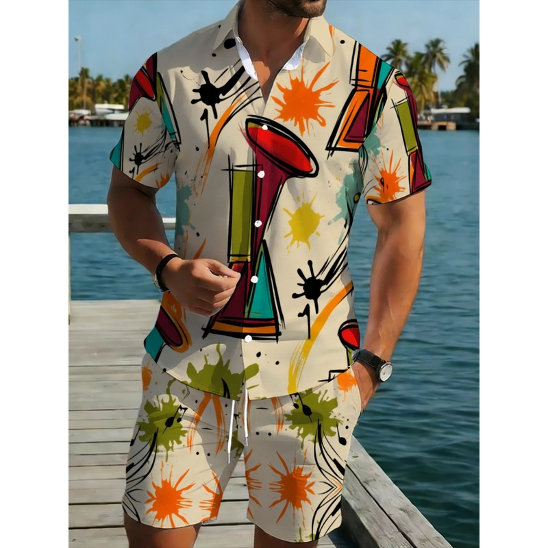 Conjunto de Camisa Hawaiana y  - Beach Shirt Hawaiian reseña y precio