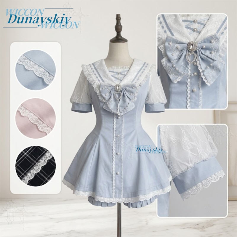 Conjunto de Vestido con Cuello - Summer Clothing Sets Women reseña y precio