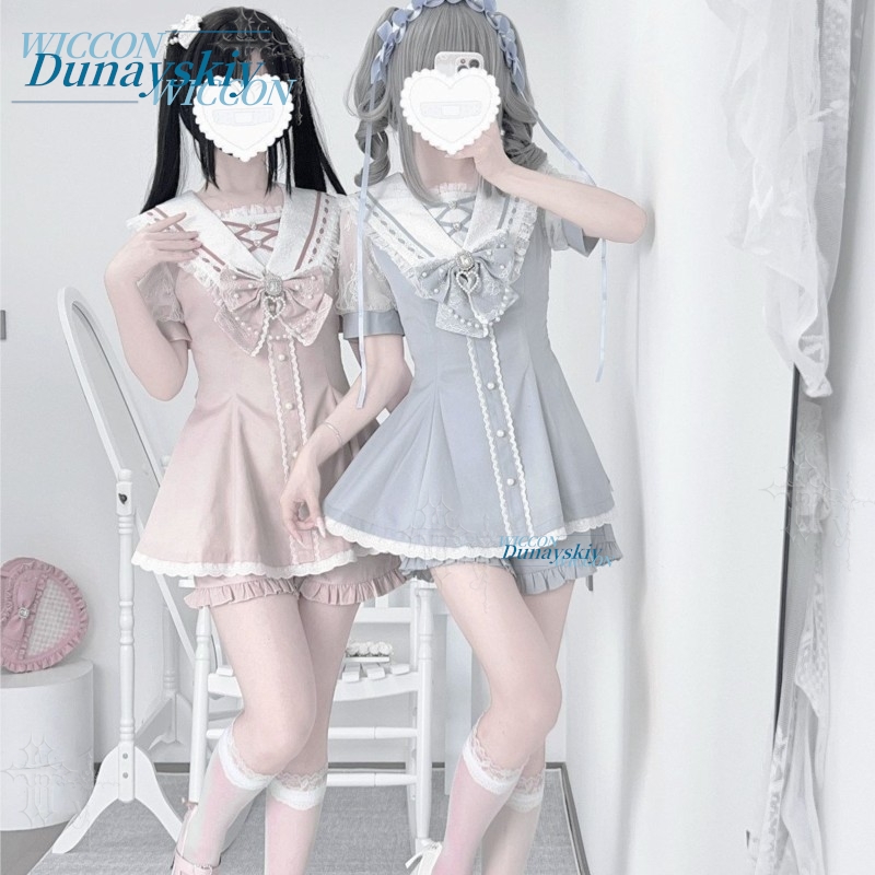 Conjunto de Vestido con Cuello - Summer Clothing Sets Women reseña y precio