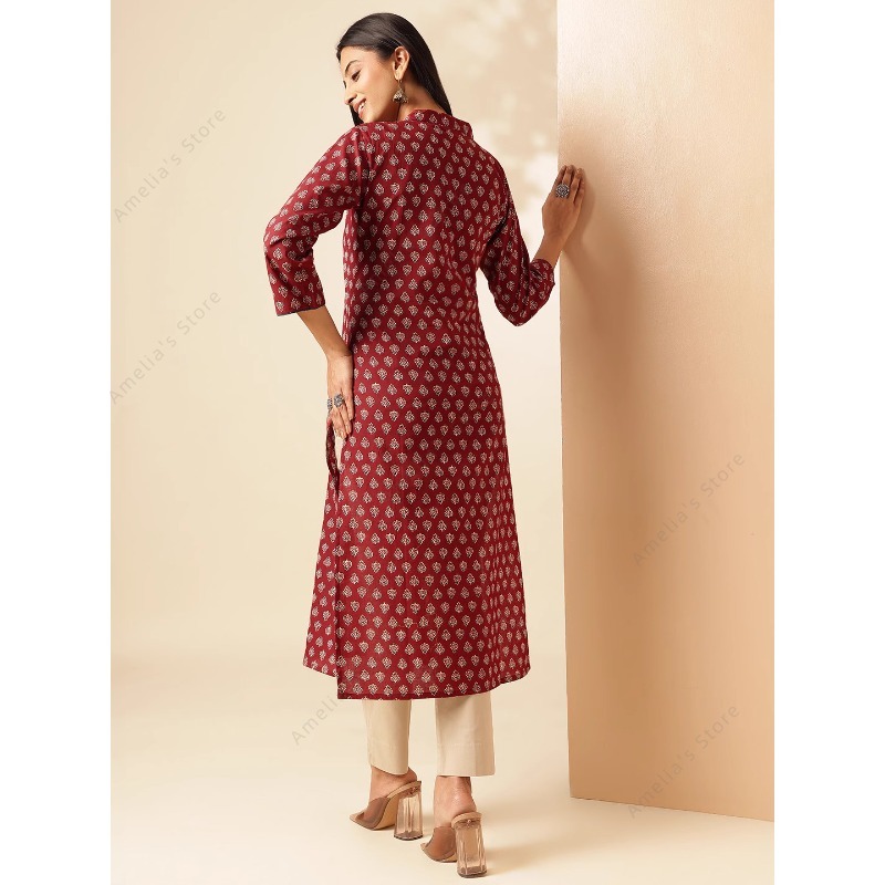 Kurta Étnica con Estampado Flo - Summer Clothing Pakistan reseña y precio