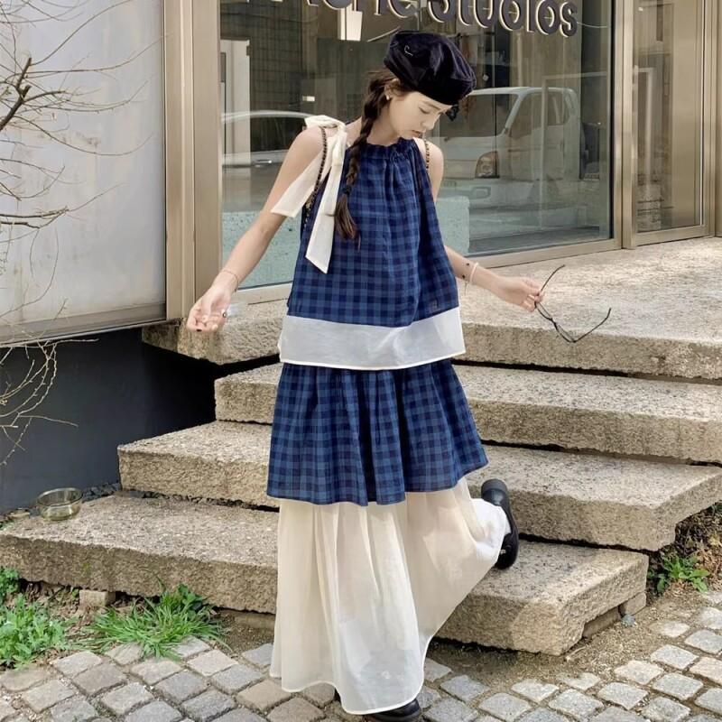 Conjunto de Dos Piezas a Cuadr - Halter Neck Top reseña y precio