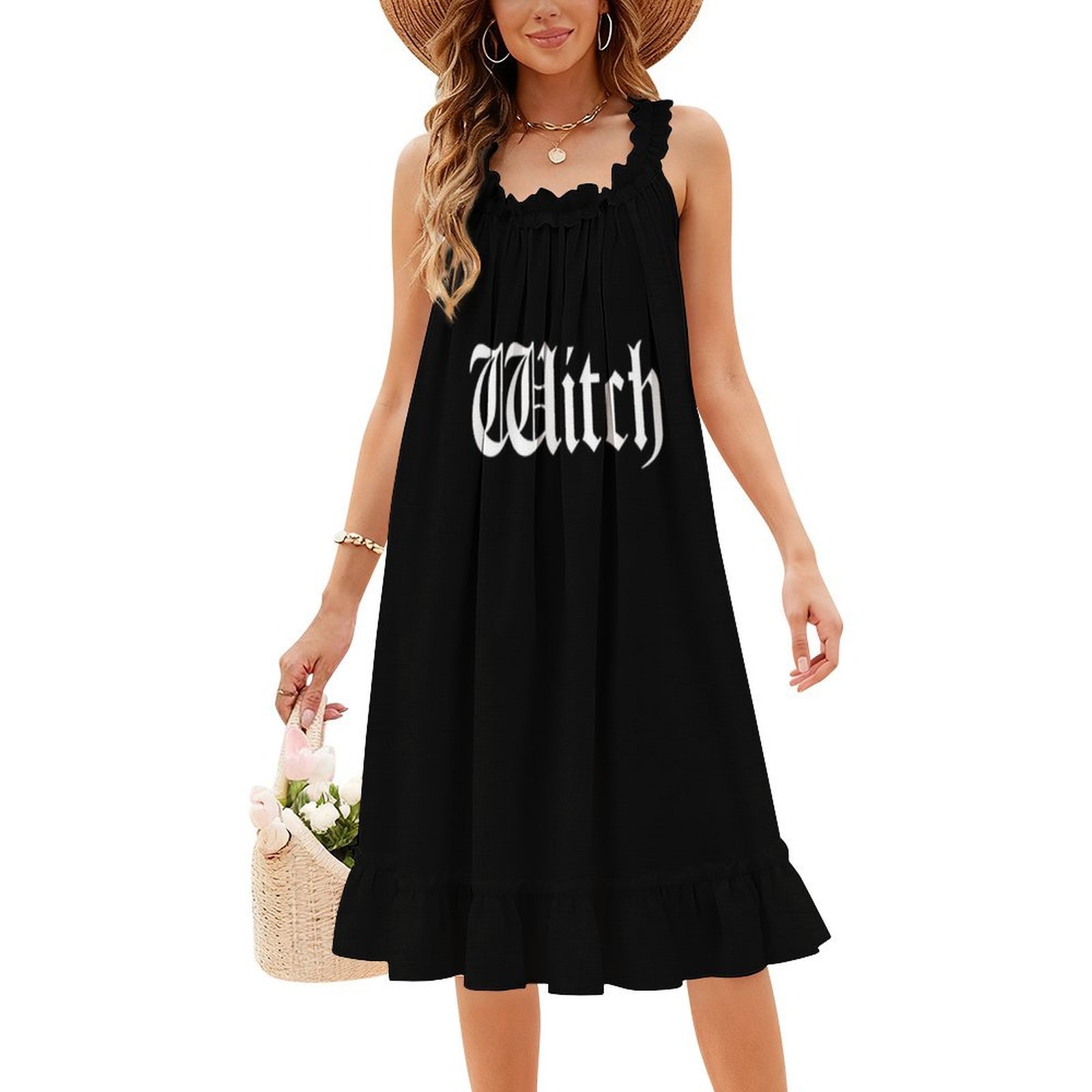 Vestido bohemio de bruja sin m - Summer Clothing For A Beach reseña y precio