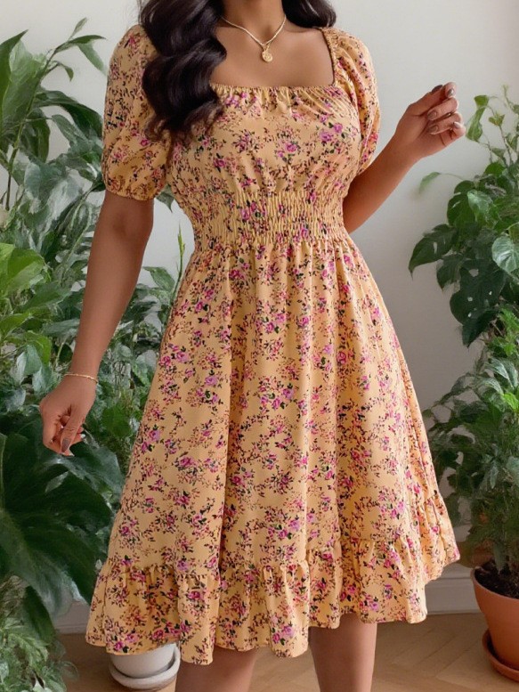 Vestido Midi de Verano/Primave - Summer Clothing Pakistan reseña y precio