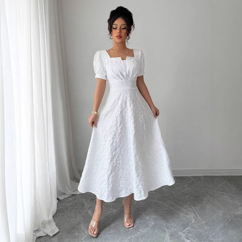 Vestido Midi Blanco con Estamp - Sundress Midi Floral reseña y precio
