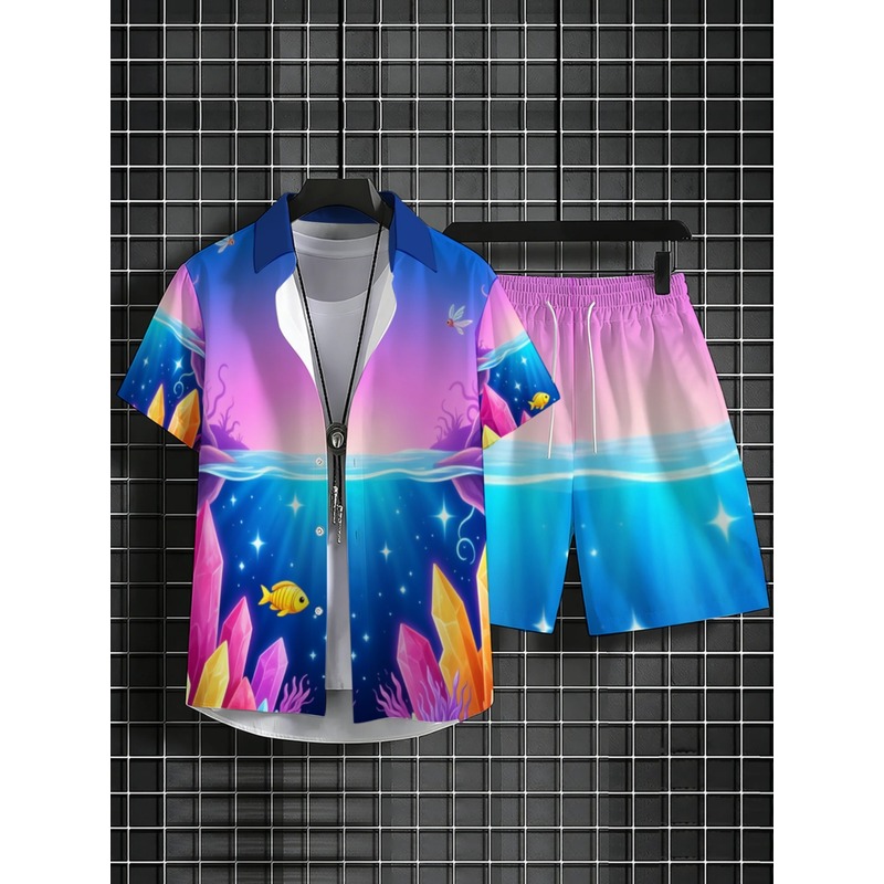 Conjunto de Camisa Hawaiana y  - Beach Shirt Hawaiian reseña y precio