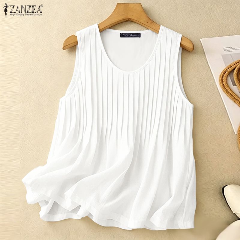 ZANZEA Camiseta sin mangas de  - Summer Clothing For Plus Size Women reseña y precio