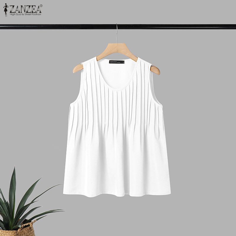 ZANZEA Camiseta sin mangas de  - Summer Clothing For Plus Size Women reseña y precio