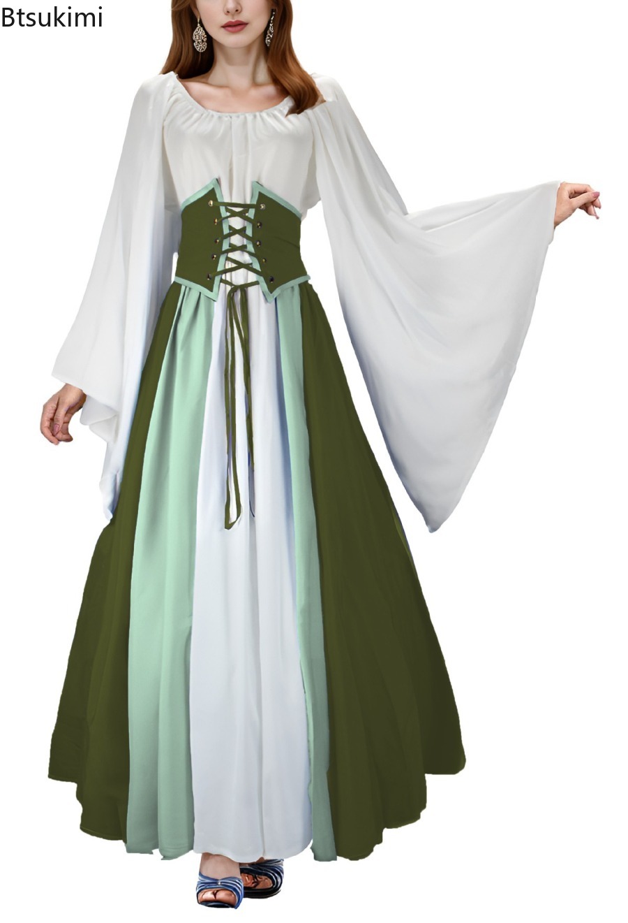 Nuevo Vestido Medieval Gótico  - Summer Renaissance Clothing reseña y precio