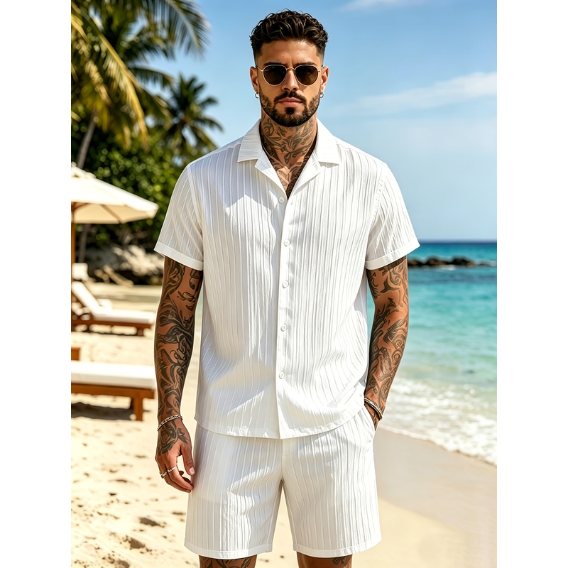 Conjunto de traje informal de  - Summer Clothing For A Beach reseña y precio