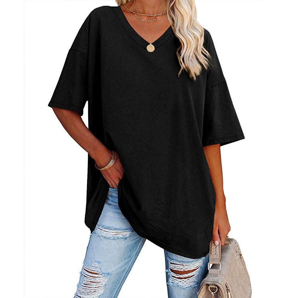Top holgado con cuello en V pa - Summer Clothing Amazon reseña y precio