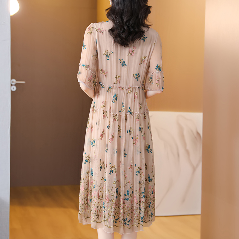 Vestido Midi con bordado Flora - Sundress Midi Floral reseña y precio