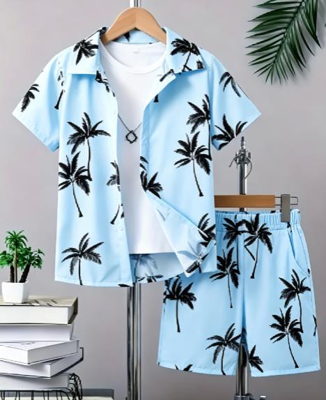 Conjunto coordinado para hombr - Beach Shirt Hawaiian reseña y precio