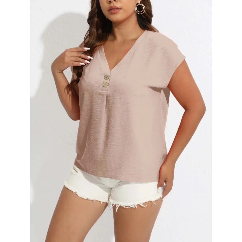 Camiseta informal con cuello e - Summer Upf Clothing reseña y precio