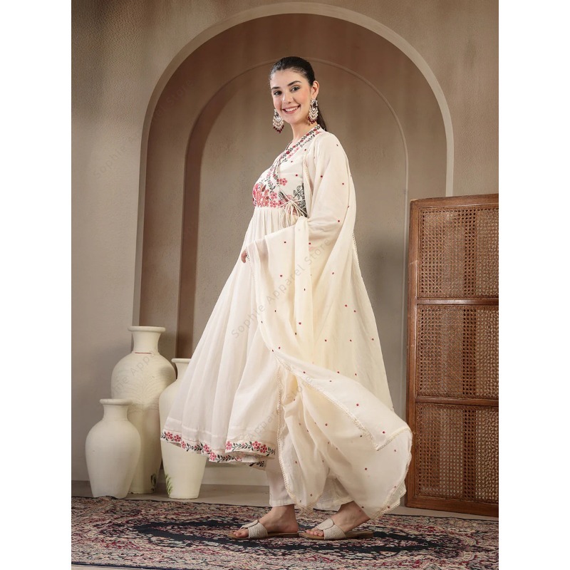 Conjunto de Kurti Anarkali de  - Summer Clothing Pakistan reseña y precio