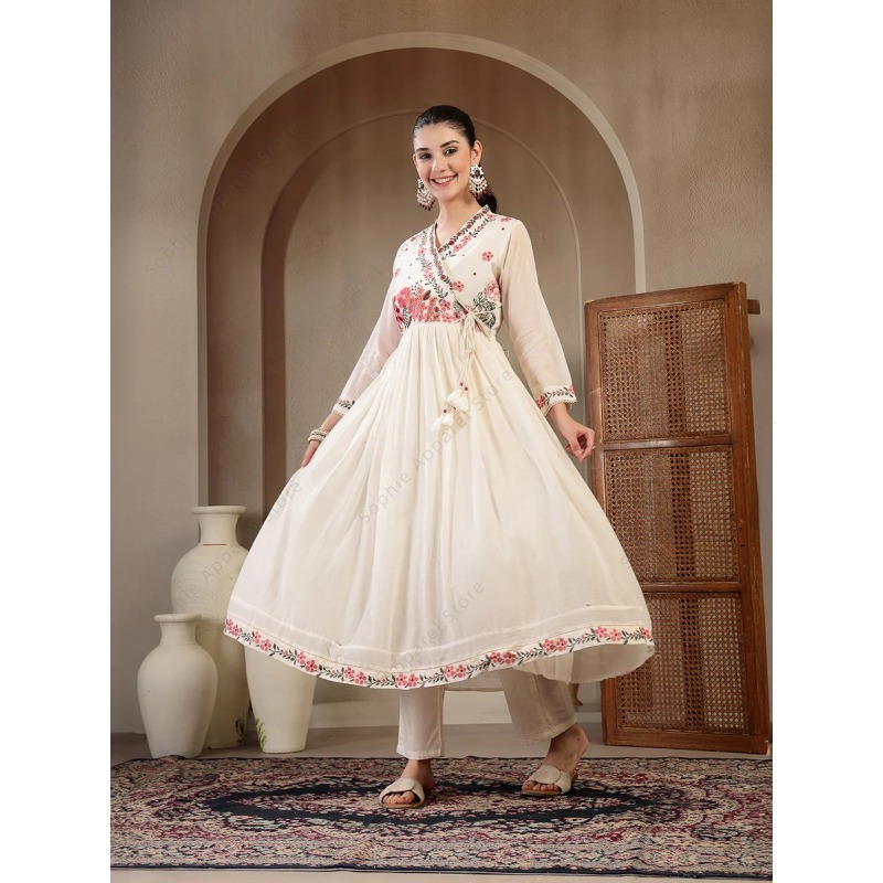 Conjunto de Kurti Anarkali de  - Summer Clothing Pakistan reseña y precio
