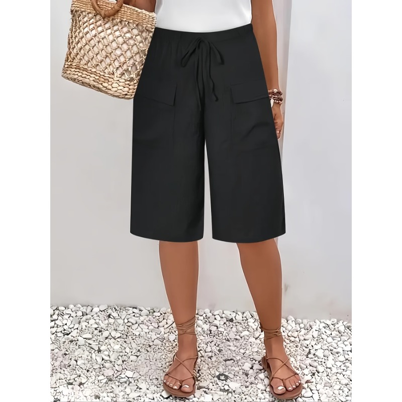 Pantalones cortos informales d - Summer Clothing For Plus Size Women reseña y precio