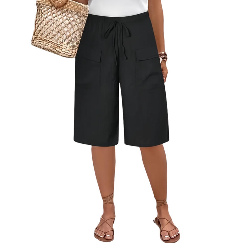Pantalones cortos informales d - Summer Clothing For Plus Size Women reseña y precio