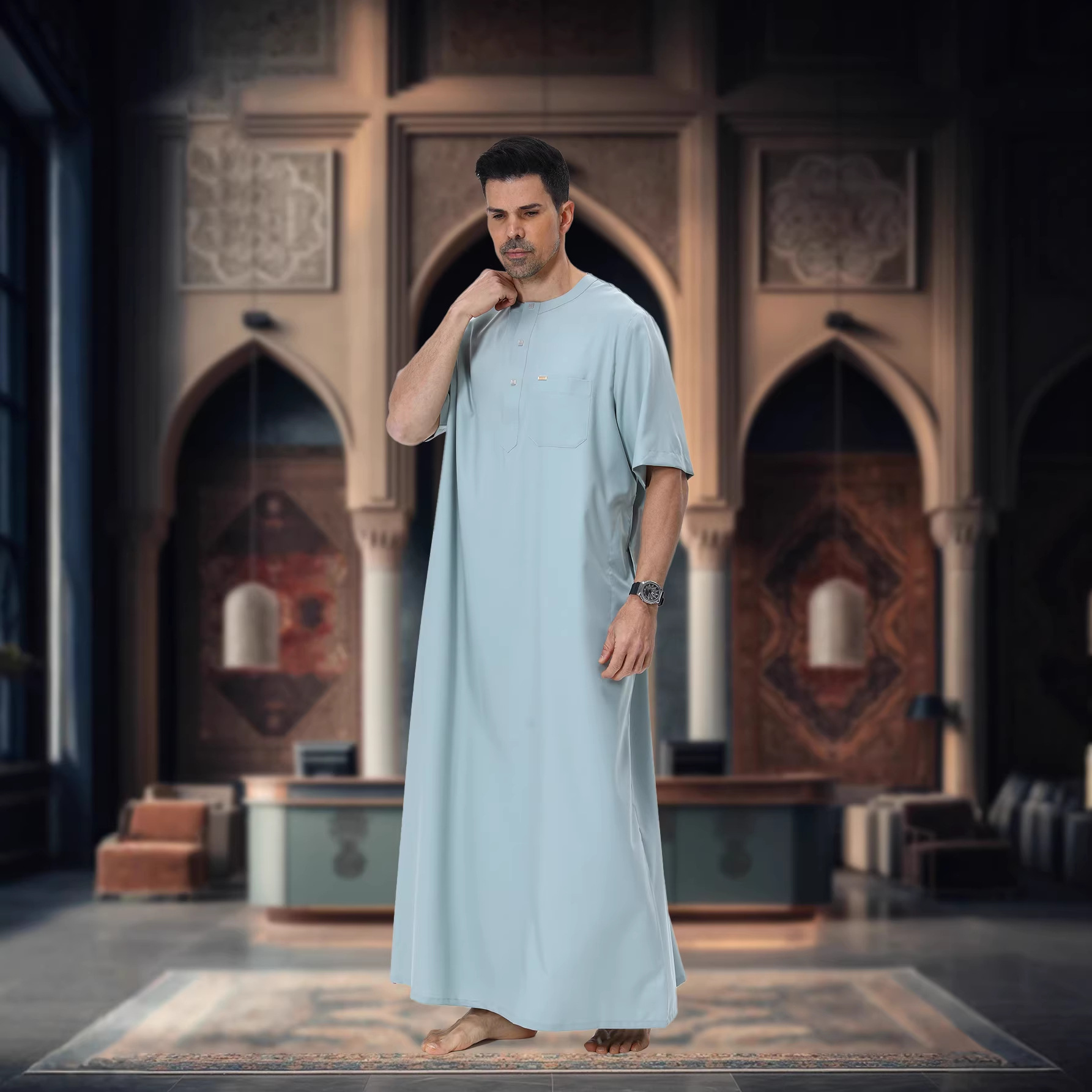 Abaya Kaftan para Hombres Musu - Summer Clothing Pakistan reseña y precio
