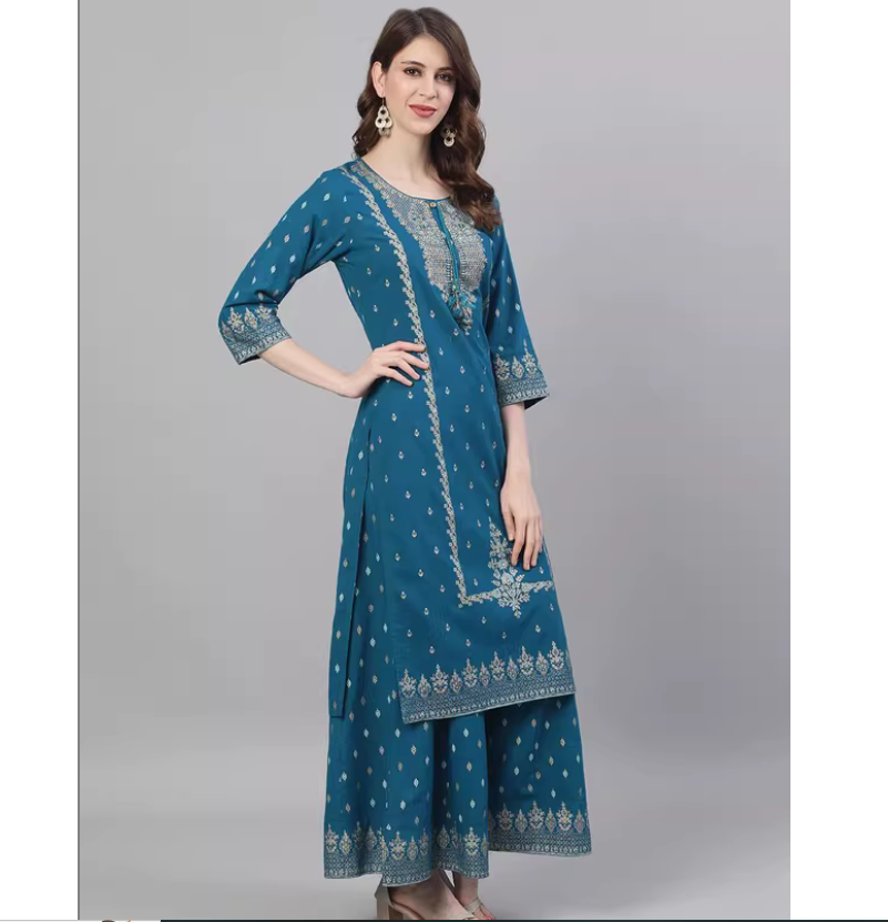Conjunto de Tres Piezas de Est - Summer Clothing Pakistan reseña y precio